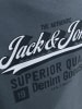 JACK & JONES Junior Sweatshirt JJELOGO SWEAT CREW 2 COL JNR in stormy weather