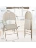 COSTWAY Klappstühle 4er Set in Beige