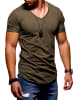 behype T-Shirt KANE in khaki