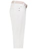 Sublevel Bequeme Caprihose Flechtgürtel Seitentaschen in Weiß-3