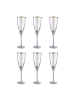 Butlers Champagnerflöte SMERALDA 6er-Set in Durchsichtig