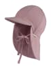 Sterntaler Schirmmütze mit Nackenschutz Musselin in rosa