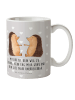 Mr. & Mrs. Panda Kaffeetasse Igel Liebe mit Spruch in Grau Pastell