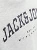 JACK & JONES Junior Kapuzenpullover in White Melange