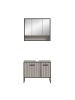 ebuy24 Badmöbelset Bagno (2-teilig) Grau 80 x 36 cm