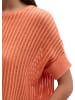 Marc O'Polo Kurzarm-Strickpullover boxy in Warm Orange