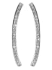 Adeliás Damen Ohrringe aus 925 Silber mit Zirkonia in silber