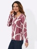 WITT WEIDEN Druck-Shirt in bordeaux-ecru-bedruckt