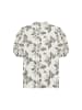 soyaconcept SC-GABRIELE 1 Bluse mit V-Ausschnitt und Blumendruck in Creme