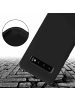 cadorabo Handykette für Samsung Galaxy S10 PLUS Hülle in LIQUID SCHWARZ