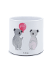 Mr. & Mrs. Panda Pflanzenkübel groß Koala Luftballon ohne Spruch in Weiß