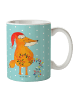 Mr. & Mrs. Panda Kaffeetasse Fuchs Weihnachten ohne Spruch in Türkis Pastell