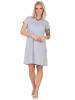 NORMANN Kurzarm Nachthemd Schmetterling Motiv - 85595 in grau