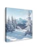 MuchoWow Leinwand bilder Schneelandschaft (BxH)