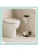 relaxdays WC Garnitur in Schwarz - (B)31 x (H)69 x (T)16 cm