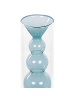 Beliani Blumenvase KALOCHI in Transparent/Blau - (W) 7 x (H) 27 x (L) 7 cm
