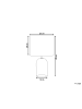 Beliani Tischleuchten DEVOLL in Grau/Transparent - (W) 25 x (H) 44 x (L) 25 cm