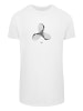 F4NT4STIC Long Cut T-Shirt Geometrics in weiß