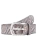 b.belt Gürtel Leder braun- metallic