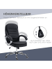 Vinsetto Bürostuhl-L64 x B75 x H111-121 cm-Schwarz