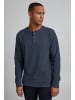 BLEND Langarm Basic Shirt Grandad Strickpullover mit Knöpfen BHNOBLE in Navy