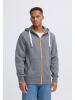 !SOLID Kapuzensweatjacke SDBenn High Neck Zip-Hoodie in Grau