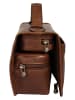 piké Kulturtasche echt Leder in braun