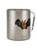 Mr. & Mrs. Panda Tasse Fledermaus Flügel ohne Spruch in Silber
