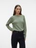 Vero Moda Strick Pullover Meliert Basic Langarm VMDOFFY in Dunkelgrün