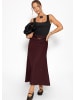 SASSYCLASSY Top mit Ziernaht in Schwarz