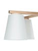 Licht-Erlebnisse Deckenlampe (B)50 x (L)50 x (H)23 cm in Holz WeißHolz Weiß