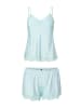 Linga Dore satin top & short DAILY in Pastel blue