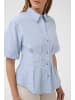 Kaffe Kurzarmhemd KAlayla Regular fit in Blue/Chalk Check