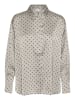 Kaffe Langarm - Hemd KAdonna Baggy fit in Steeple Gray/Black Dot