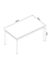 en.casa Esstisch Hemnes in Braun (B)140cm (T)80cm