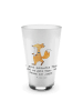 Mr. & Mrs. Panda Wasserglas Fuchs Joggen mit Spruch in Transparent