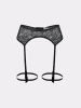 Erlich Textil  Strumpfhalter ICONIC LACE STRUMPFHALTER in schatten schwarz