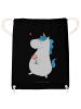 Mr. & Mrs. Panda gymnastiktasche Einhorn Spaziergang ohne Spruch in Schwarz