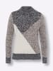 Sieh an! Pullover in taupe-schwarz-meliert