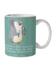 Mr. & Mrs. Panda Geschenktasse Zahnarzt Künstler mit Spruch in Meeresbrise