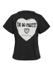 Noisy may Design T-Shirt mit Herz-Print und Schriftzug Local Love Club in Schwarz