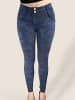 FREDDY WR.UP Push Up Hose 7/8-Länge in Camouflage Blau