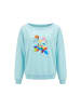 IZIA Women Sweatshirt in Aqua