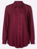 Sieh an! Longbluse in bordeaux