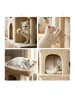 relaxdays Kratzbaum in Beige - (B)46 x (H)71 x (T)40 cm