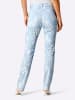 creation L Druckhose in hellblau-ecru-bedruckt