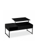 relaxdays Couchtisch in Schwarz - (B)110 x (H)45 x (T)50 cm