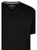 Redmond T-Shirt Basic in Weiß / schwarz