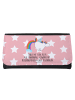 Mr. & Mrs. Panda Damen Portemonnaie Einhorn Pegasus mit Spruch in Rot Pastell