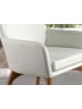 Angel Cerdá Stuhl 4006 in Weiß/Walnuss – (B)57 x (H)88 x (T)64 cm